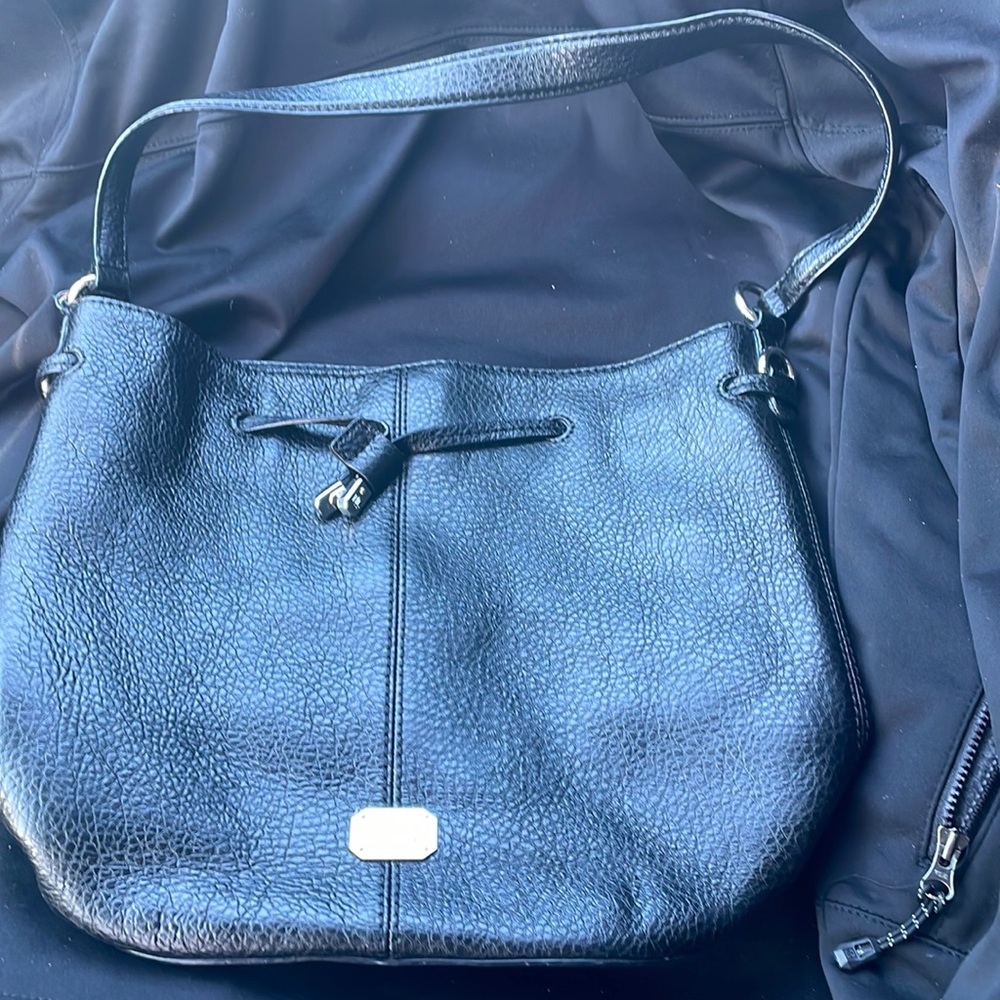LAUREN Ralph Lauren purse black leather like new.